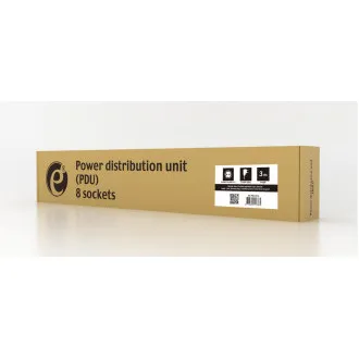 Gembird PDU 8 schucko, 1U, 16 A, 3m