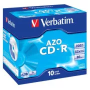 VERBATIM CD-R(10-Pack)Jewel/Cristal/52x/700MB
