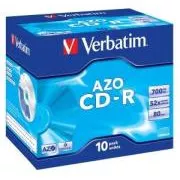 VERBATIM CD-R(10-Pack)Jewel/Cristal/52x/700MB