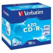 VERBATIM CD-R(10-Pack)Jewel/Cristal/52x/700MB