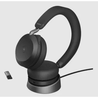 Jabra Evolve2 75/Stereo/ANC/USB-C/BT/Wireless/Stand/Bej