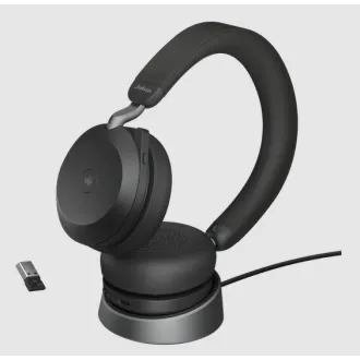 Jabra Evolve2 75/Stereo/ANC/USB-C/BT/Wireless/Stand/Bej