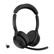 Jabra Evolve2 55/Stereo/ANC/USB-C/BT-USB/Wireless/Negru