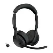 Jabra Evolve2 55/Stereo/ANC/USB-C/BT-USB/Wireless/MS/Negru