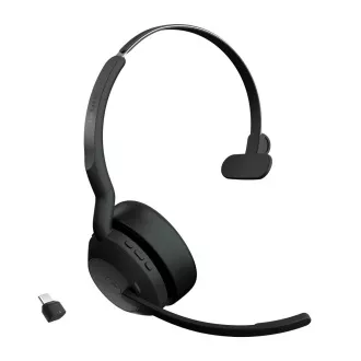 Jabra Evolve2 55/Mono/ANC/USB-C/BT-USB/Wireless/MS/Negru