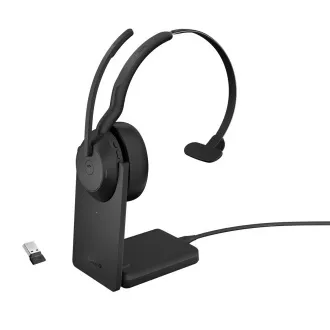 Jabra Evolve2 55/Mono/ANC/USB/BT-USB/Wireless/MS/Suport/Negru