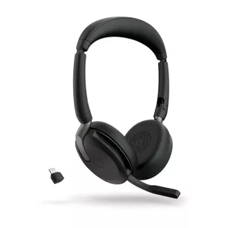 Jabra Evolve2 65 Flex/Stereo/ANC/USB-C/BT-USB/Wireless/Negru