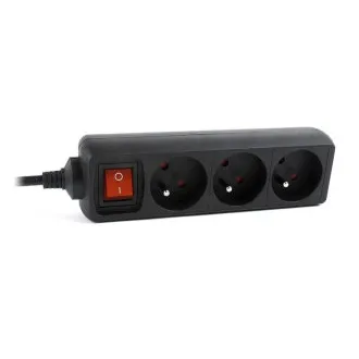 Prelungitor GEMBIRD 3FR/10A/C14, 0,6 m, negru Prelungitor GEMBIRD 3FR/10A/C14, 0,6 m, negru