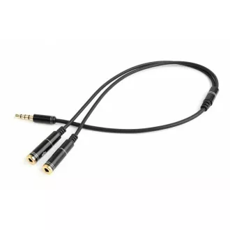 GEMBIRD Reductor audio microfon cu jack de 3,5 mm, 20 cm, 2xF/M, 4pin