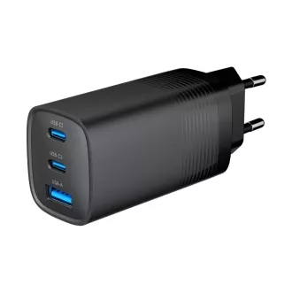 Încărcător GEMBIRD PD 1xUSB-A 2xUSB-C 67W negru