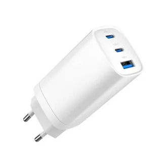 Încărcător GEMBIRD PD 1xUSB-A 2xUSB-C 67W alb