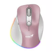 Genius Ergo 9000S Pro/Ergonomic/Optic/Dreapca/2400 DPI/USB+BT/Roz