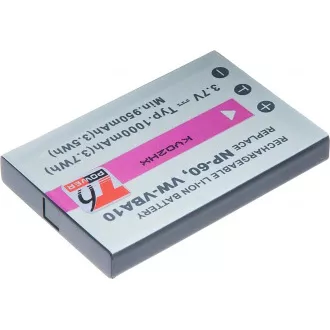 Baterie T6 Power NP-60, KLIC-5000, NP-30, LI-20B, A1812A, L1812A, L1812B, 1000mAh, 3.7Wh