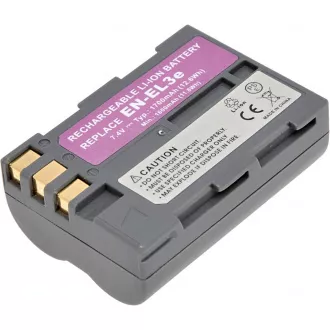 Baterie T6 putere Nikon EN-EL3e, EN-EL3, EN-EL3a, 1700mAh, gri