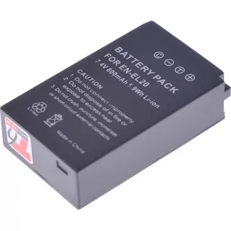 Baterie T6 putere Nikon EN-EL20, EN-EL20a, 800mAh, 5.9Wh, negru