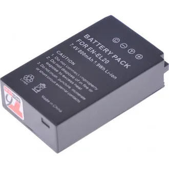 Baterie T6 Power pentru Nikon EN-EL20, EN-EL20a, 800mAh, 5.9Wh Baterie T6 Power pentru Nikon EN-EL20, EN-EL20a, 800mAh, 5.9Wh