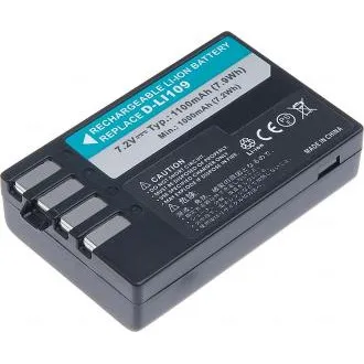 Baterie T6 Power pentru Pentax D-Li109, 1100mAh, 7.9Wh, neagră Baterie T6 Power pentru Pentax D-Li109, 1100mAh, 7.9Wh, neagră