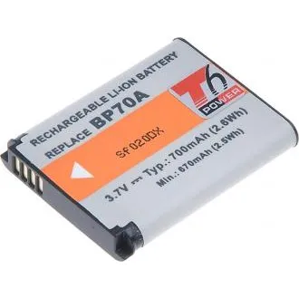 Baterie T6 Power pentru Samsung BP-70A, BP70A, SLB-70A, 700mAh, 2.6Wh Baterie T6 Power pentru Samsung BP-70A, BP70A, SLB-70A, 700mAh, 2.6Wh