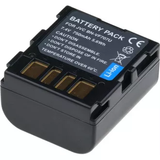 Baterie T6 Power JVC BN-VF707U, BN-VF707, 750mAh, 5.4Wh, gri Baterie T6 Power JVC BN-VF707U, BN-VF707, 750mAh, 5.4Wh, gri