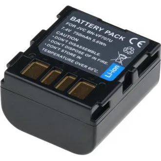Baterie T6 Power pentru JVC BN-VF707U, BN-VF707, 750mAh, 5.4Wh, gri