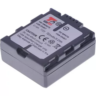 Baterie T6 Power pentru Panasonic VW-VBD070, CGA-DU07, CGR-DU07, Hitachi DZ-BP07S, 720mAh, 5.2Wh