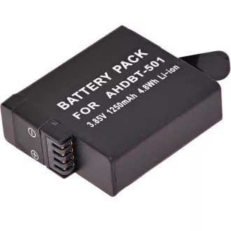 Baterie T6 Power pentru GoPro Hero5, Hero6 Negru, AHDBT-501, AABAT-001, 601-10197-000, 1250mAh, 4.8Wh