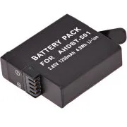 Baterie T6 Power pentru GoPro Hero5, Hero6 Negru, AHDBT-501, AABAT-001, 601-10197-000, 1250mAh, 4.8Wh