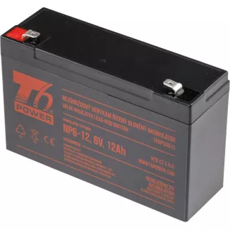 Baterie T6 Power NP6-12, 6V, 12Ah, F2