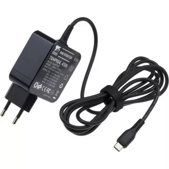 Adaptor universal pentru laptop T6 Power, 45W, USB-C