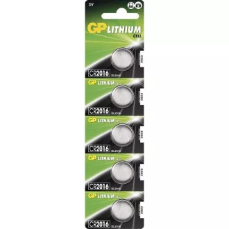 Baterie cu litiu GP CR2016 - 5 bucăți Baterie cu litiu GP CR2016 - 5 bucăți