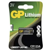 Baterie cu litiu GP CR123A - 1 buc.
