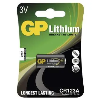 Baterie cu litiu GP CR123A - 1 buc. Baterie cu litiu GP CR123A - 1 buc.