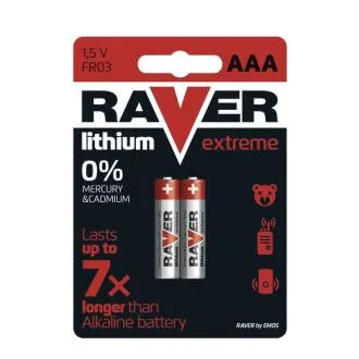 Baterie cu litiu RAVER 2x AAA Baterie cu litiu RAVER 2x AAA