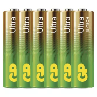Baterii GP Alcaline ULTRA AA (LR6)- 6 buc.