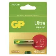 Baterii alcaline GP ULTRA AAA (LR03)- 6 buc.