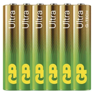 Baterii alcaline GP ULTRA AAA (LR03)- 6 buc. Baterii alcaline GP ULTRA AAA (LR03)- 6 buc.