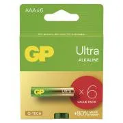 Baterii alcaline GP ULTRA AAA (LR03)- 6 buc.
