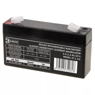 BATERIE SLA 6V/1.3Ah FA -4.7mm