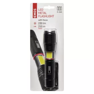 Lanternă cu LED-uri P3111, 5W 230Lm  3W COB   magnet