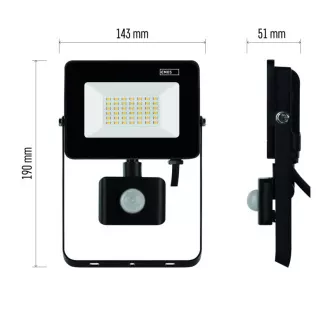 A CONDUS LUMINA REFLECTOARELOR SIMPO 30W 2700LM PIR
