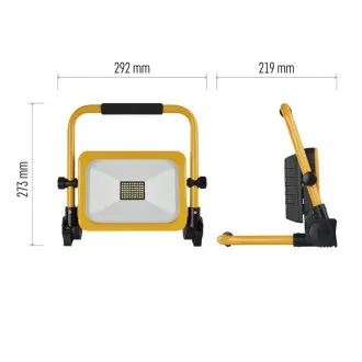 EMOS PORTABIL REÎNCĂRCABIL PORTABIL A CONDUS LUMINA REFLECTOARELOR ACCO 30W, 3000LM, IP54 EMOS PORTABIL REÎNCĂRCABIL PORTABIL A CONDUS LUMINA REFLECTOARELOR ACCO 30W, 3000LM, IP54