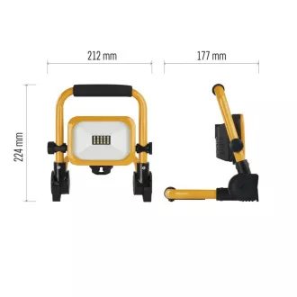 EMOS PORTABIL REÎNCĂRCABIL PORTABIL CU LED-URI DE 10W, 1000LM, IP54