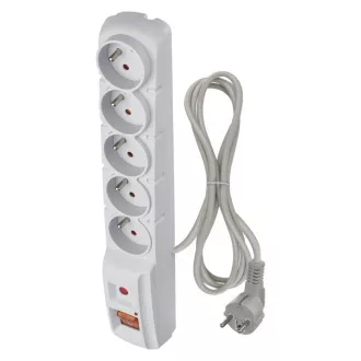 EMOS Surge protector 5z,1,5m (gri)