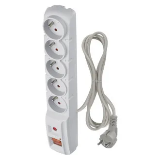 EMOS Surge protector 5z,1,5m (gri) EMOS Surge protector 5z,1,5m (gri)