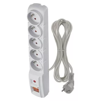EMOS Surge protector 5z,3m (gri)