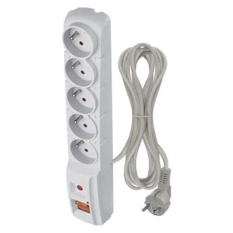 EMOS Surge protector 5z,3m (gri) EMOS Surge protector 5z,3m (gri)
