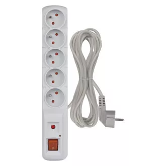 EMOS Surge protector 5z,5m (gri)