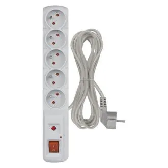 EMOS Surge protector 5z,5m (gri) EMOS Surge protector 5z,5m (gri)