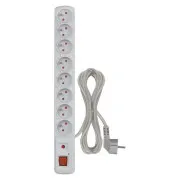 EMOS Surge protector 8z,1,5m (gri)