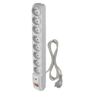 EMOS Surge protector 8z,1,5m (gri)